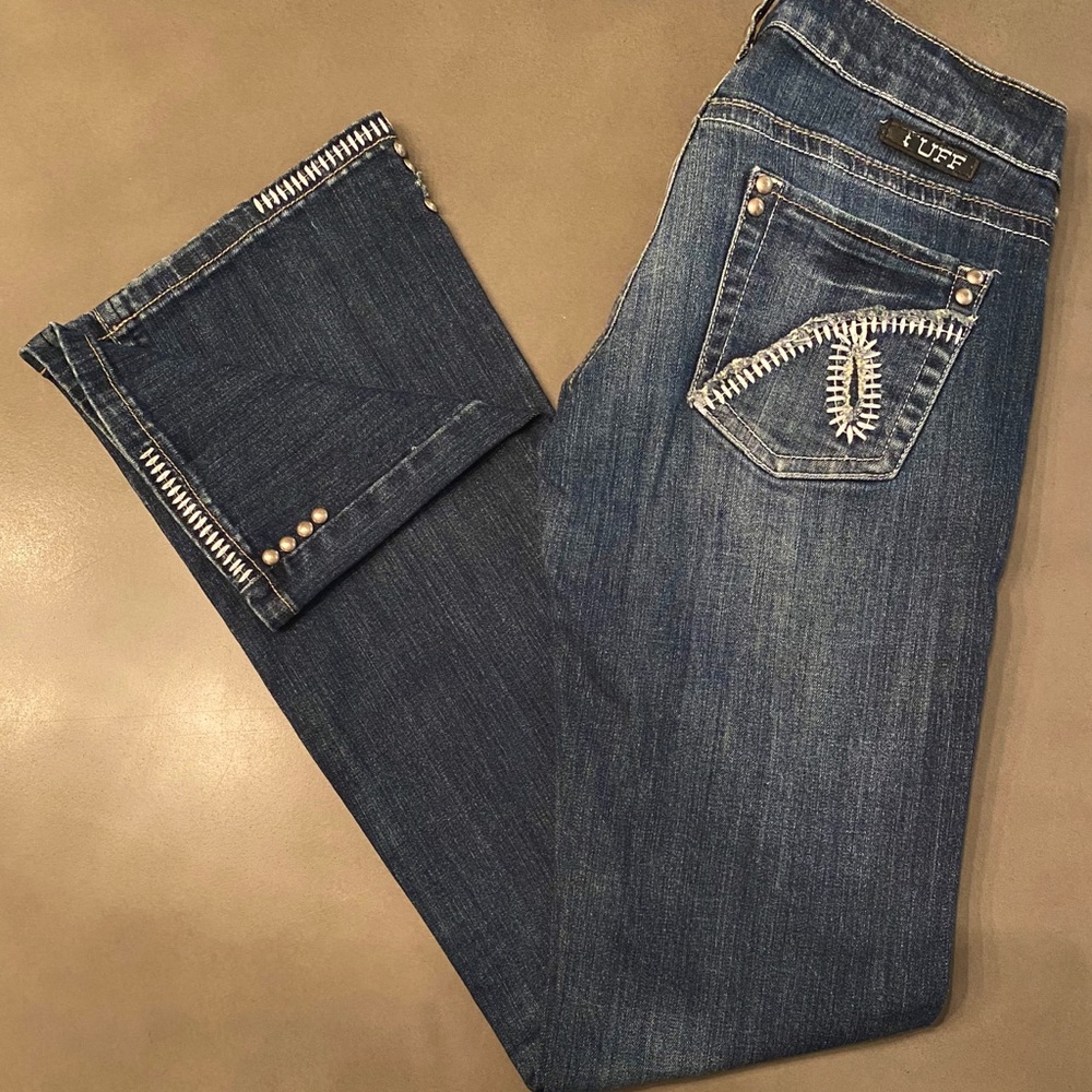 COWGIRL TUFF Chrome Studded Riding Jeans